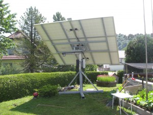 Suntracker 1400R mit 5kWh Li-Ion Batteriespeicher in Kärnten montiert