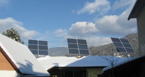 3xSuntracker am Satteldach, 4,32kWp  3-phasig